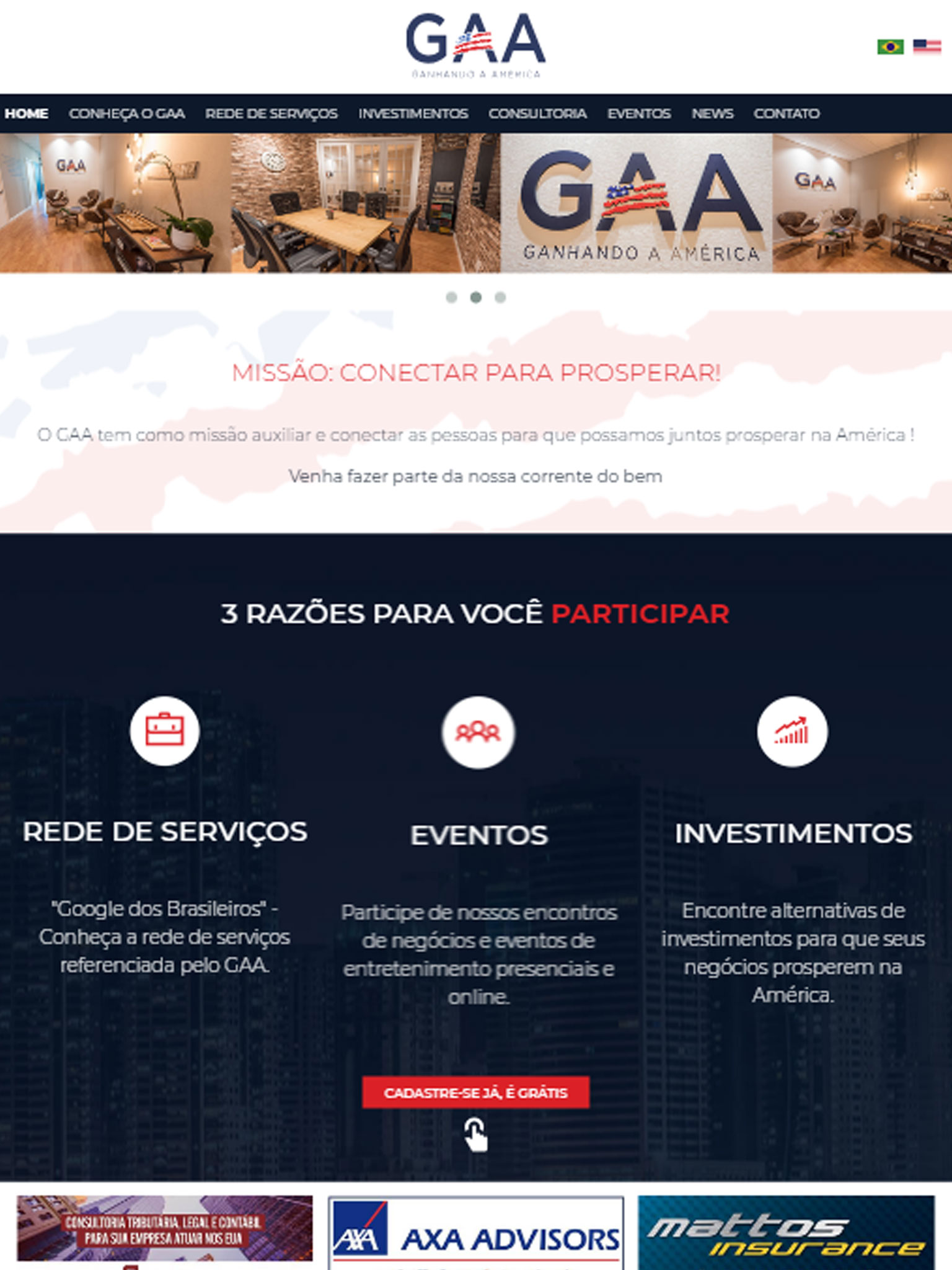 Cliente W3 Corp - Ganhando a América (GAA Business)