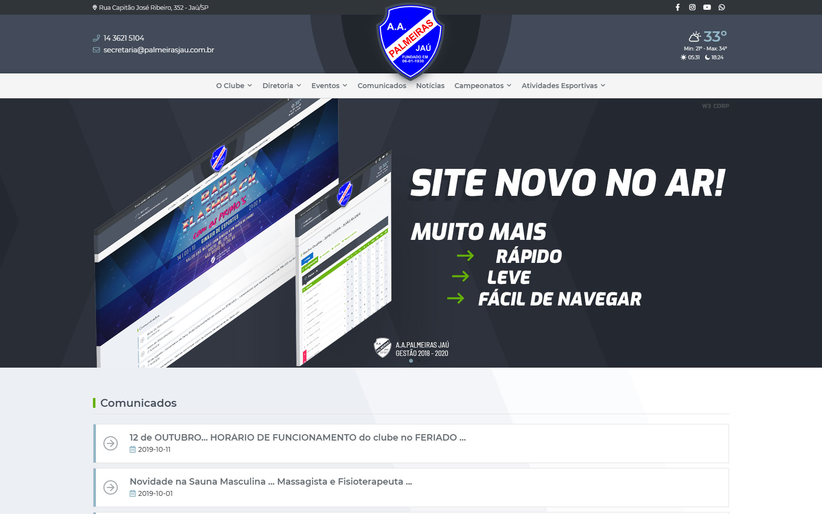 Site responsivo: 