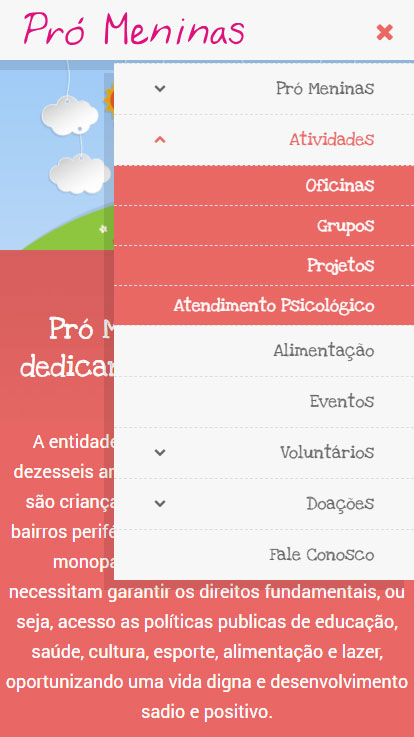 Site responsivo: 