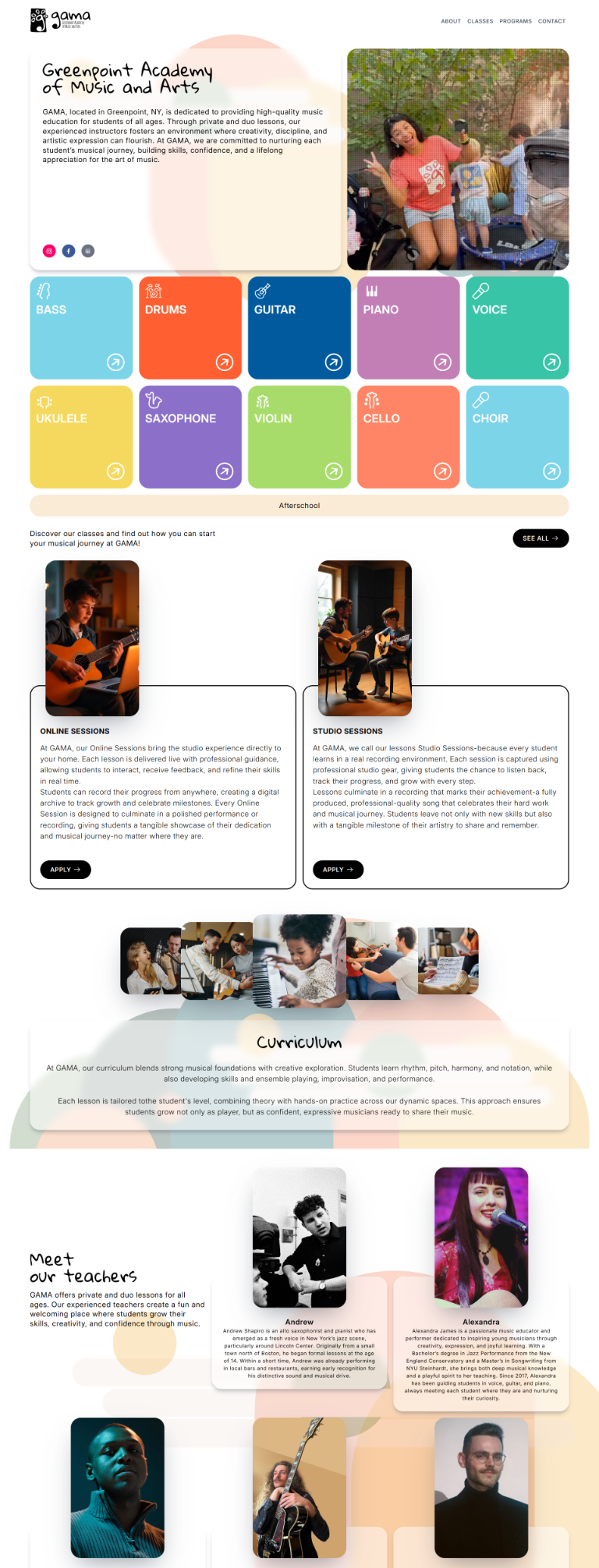 Site GAMA desenvolvido pela W3 Corp