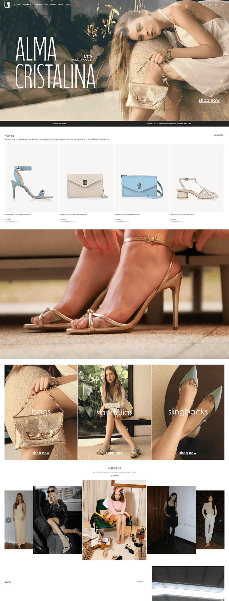 Ecommerce UZA desenvolvido pela W3 Corp