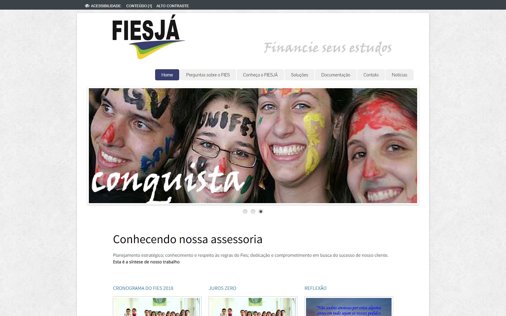 Site responsivo: 